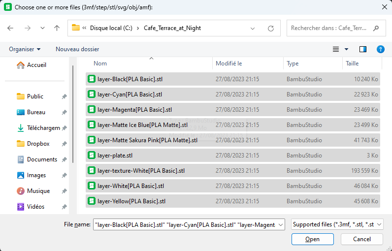 STL-Dateien auswaehlen
